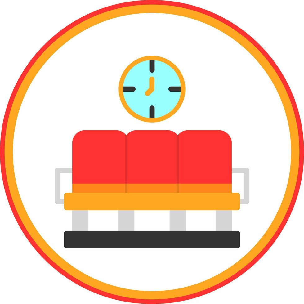 Waiting Area Vector Icon Design