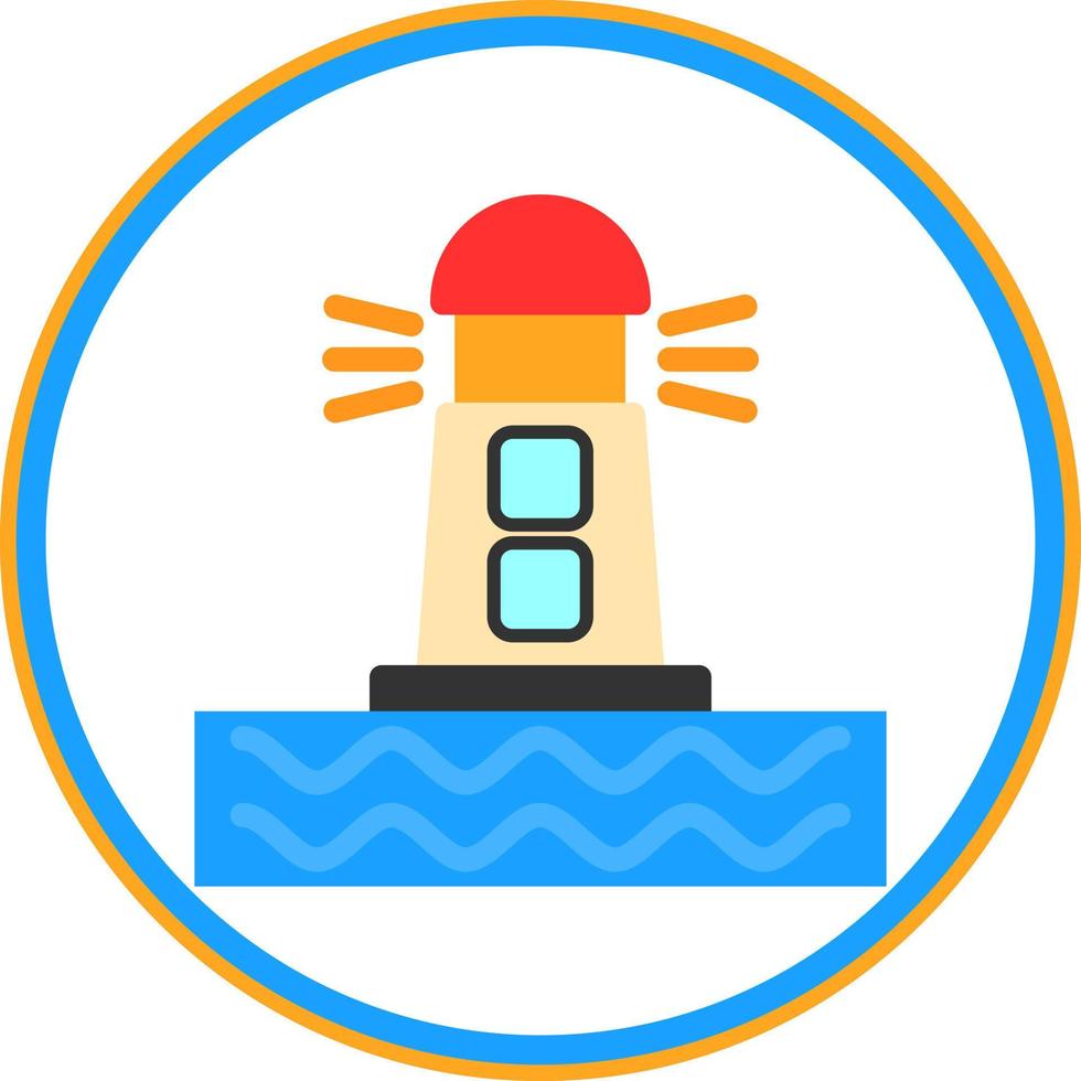 Lighthouse Vector Icon Design