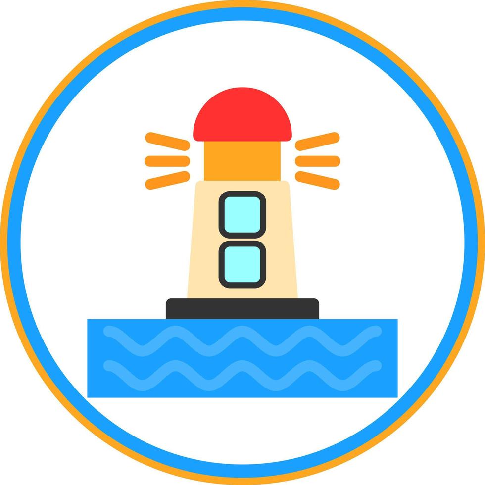 Lighthouse Vector Icon Design