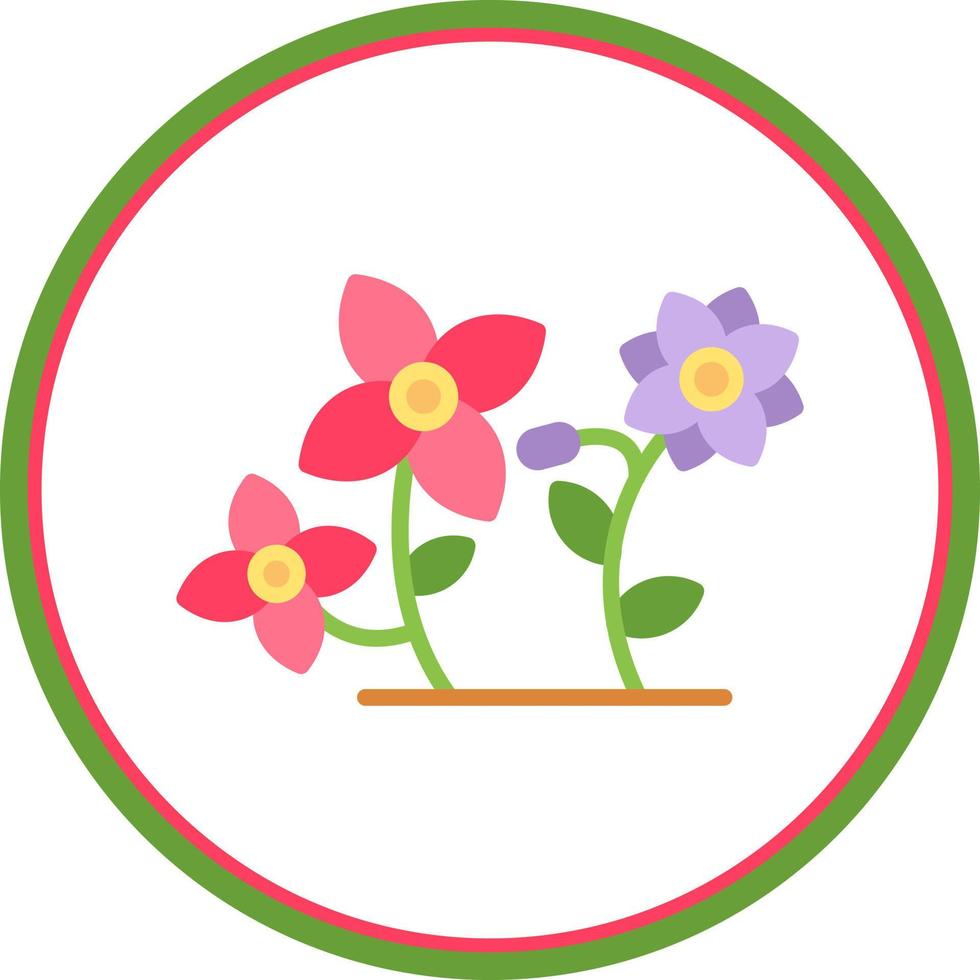 diseño de icono de vector de flores