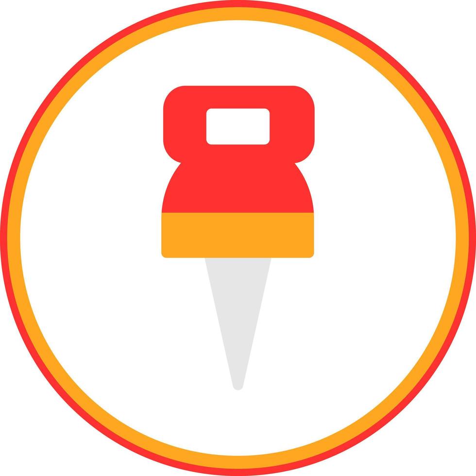 Push Pin Vector Icon Design