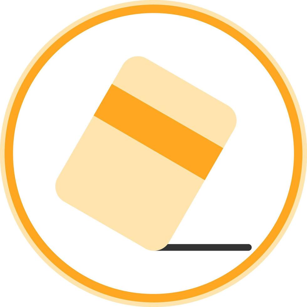 Eraser Vector Icon Design