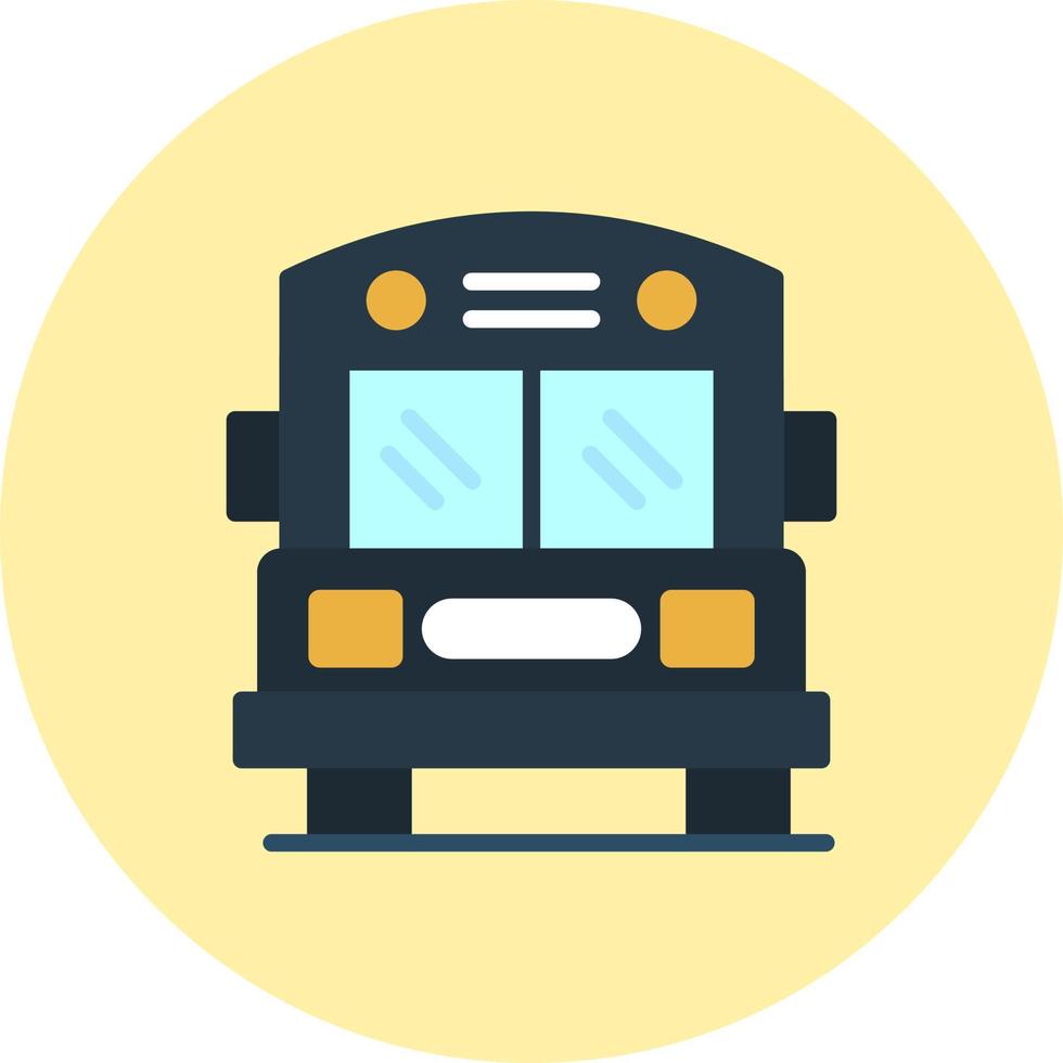 icono de vector de autobús escolar