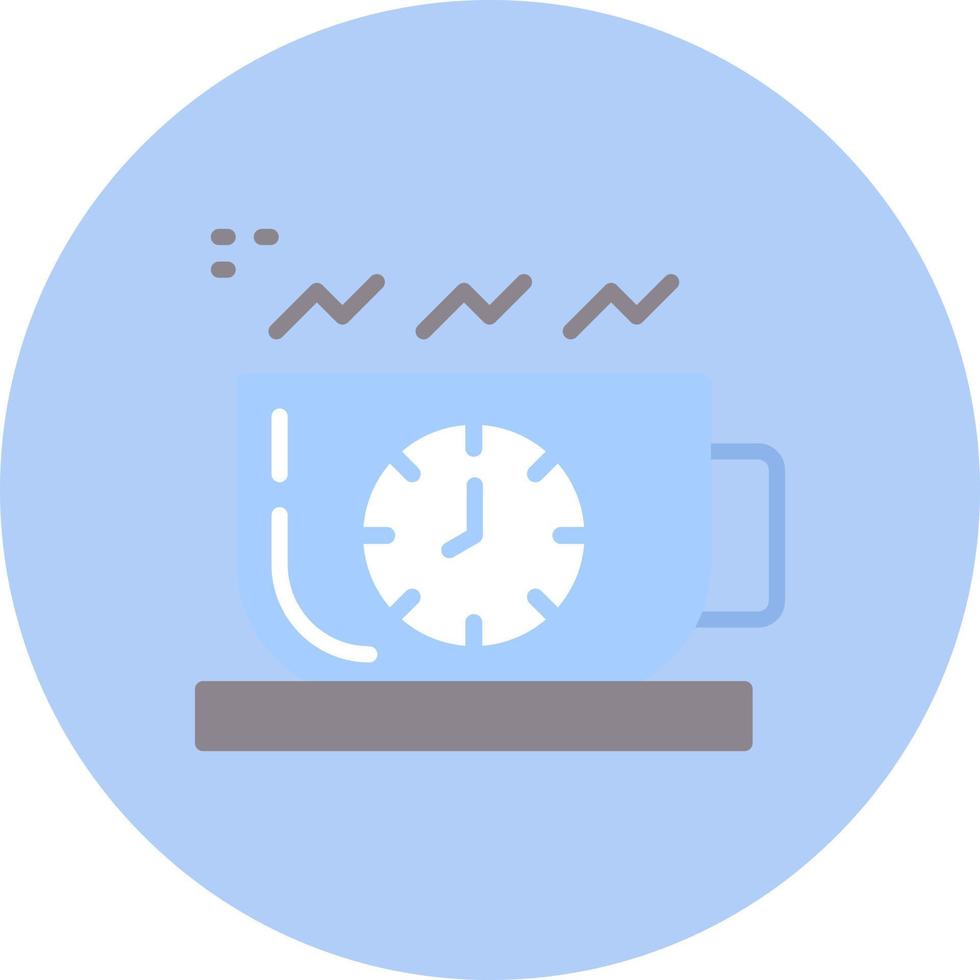 icono de vector de tiempo de café