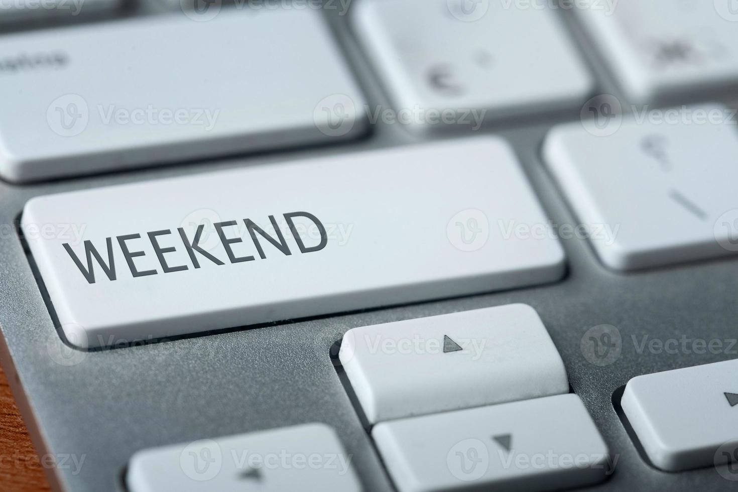 weekend button on keyboard photo