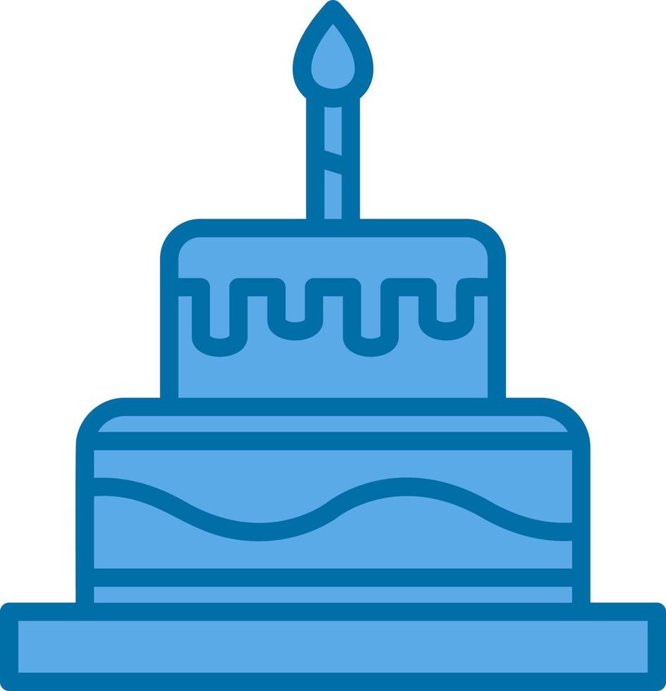 Birthday Cake Vector Icon Design