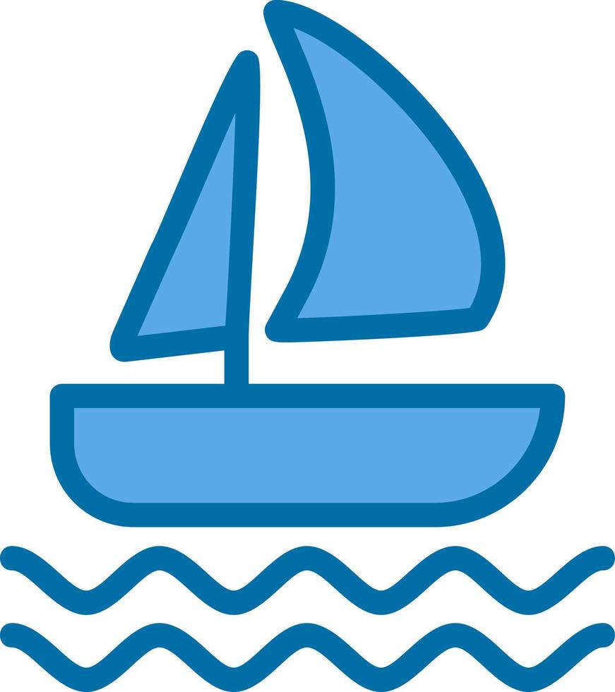 Sailboat Vector Icon Design