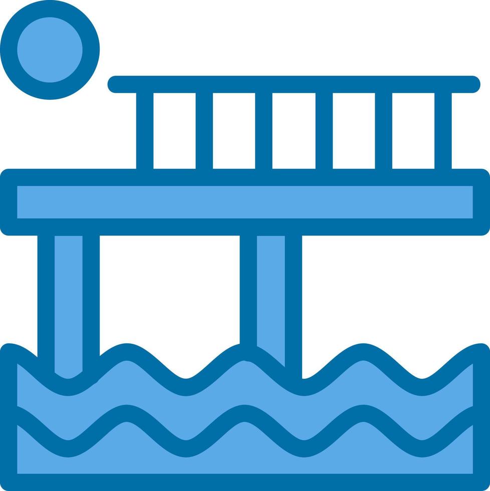 diseño de icono de vector de muelle