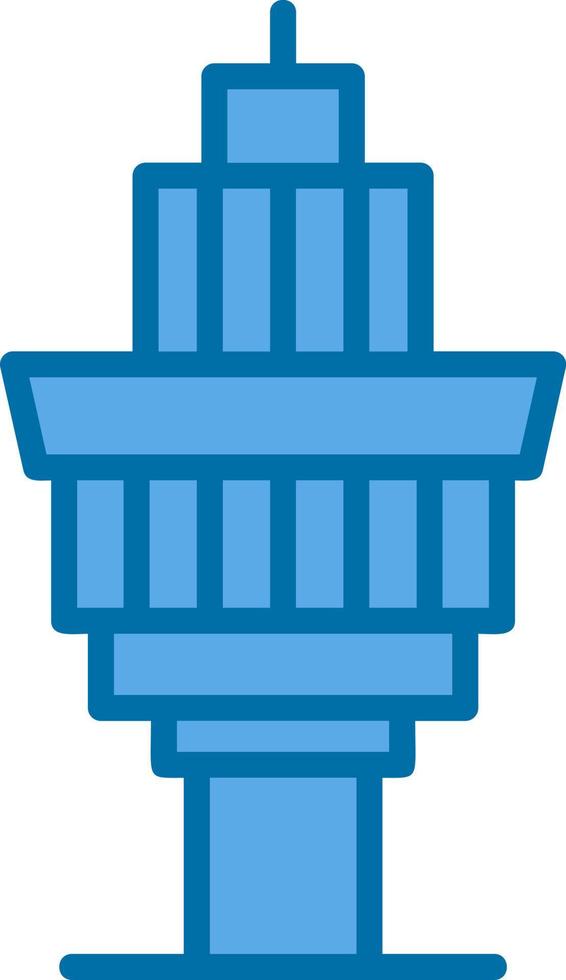 Control Tower Vector Icon Design