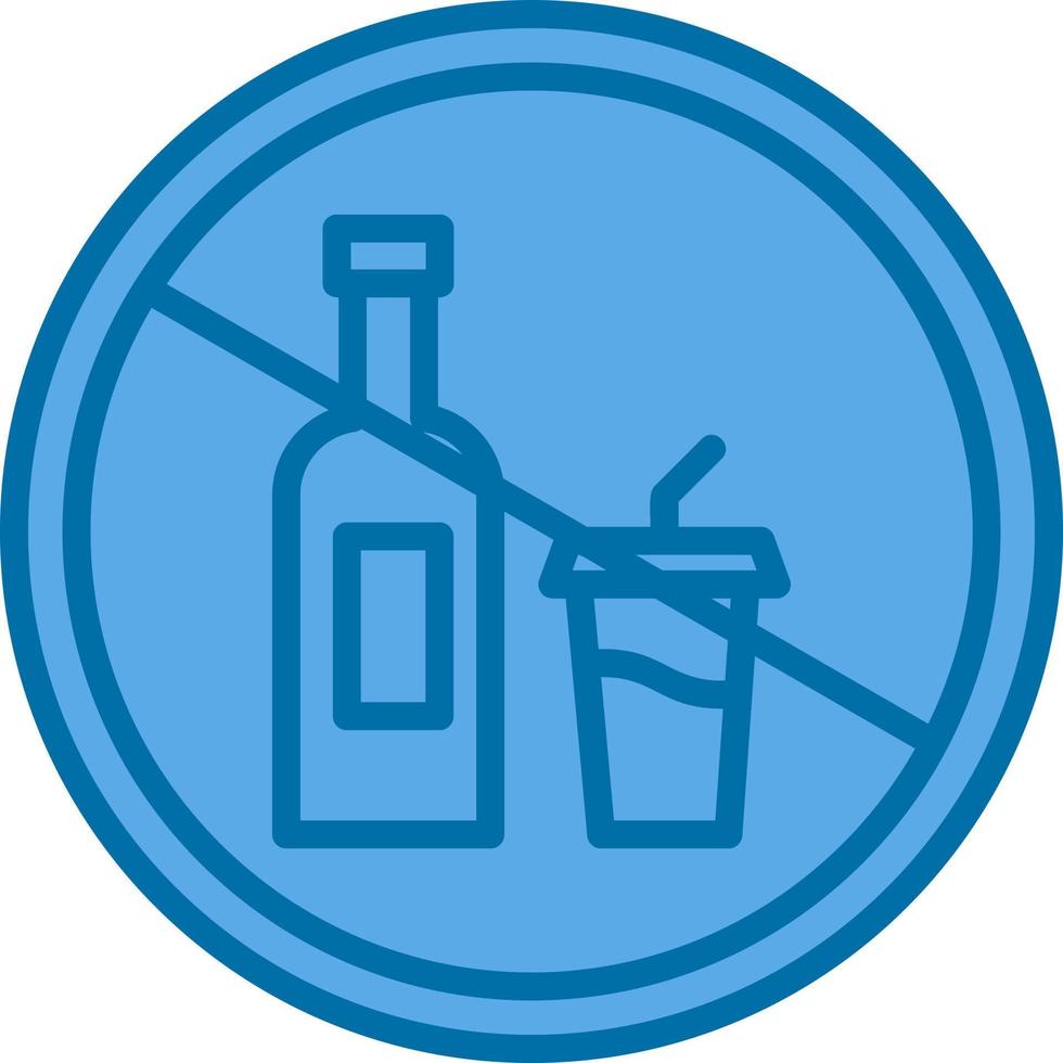 No Drink Vector Icon Design