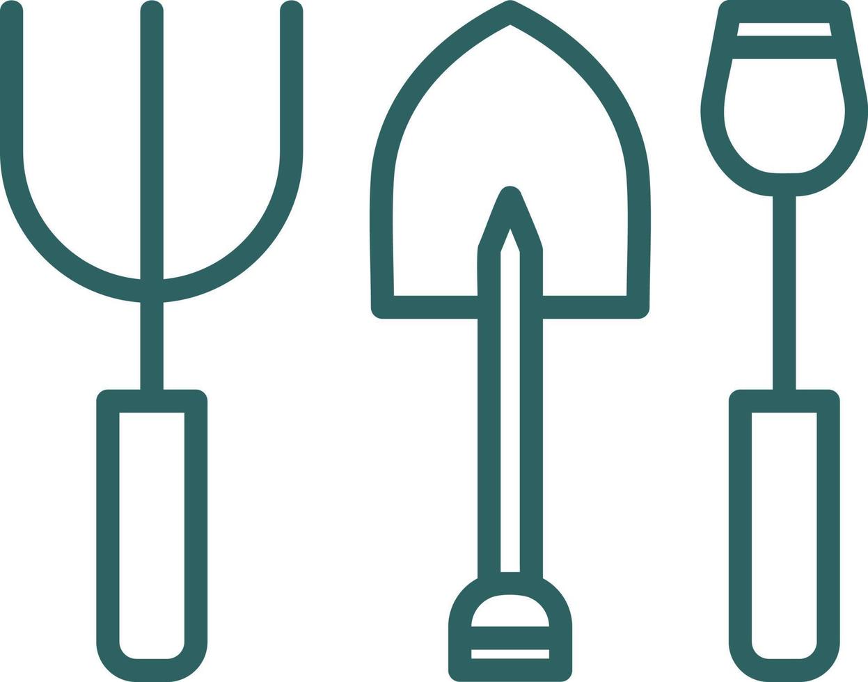 Gardening Tools Vector Icon Design