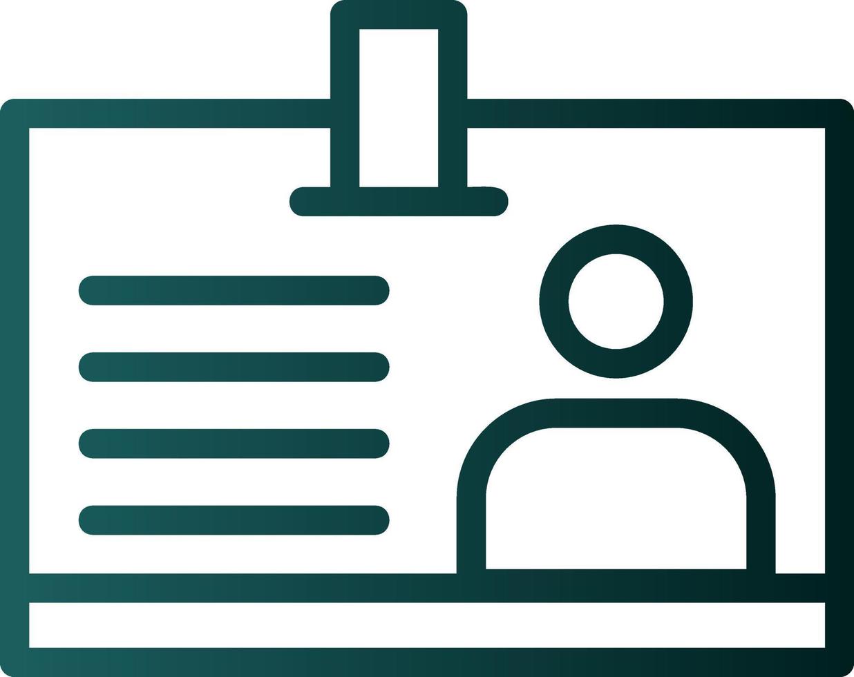 Id Card Vector Icon Design