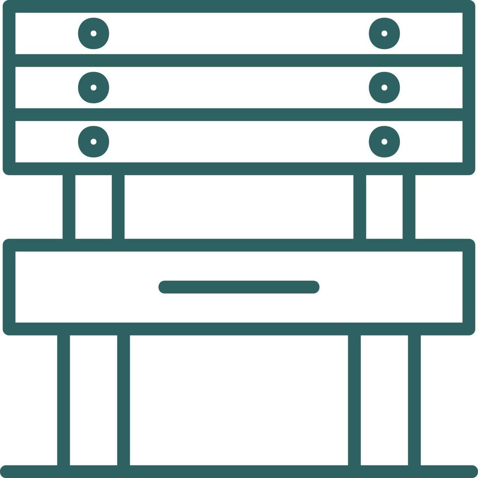 Bench Vector Icon Design