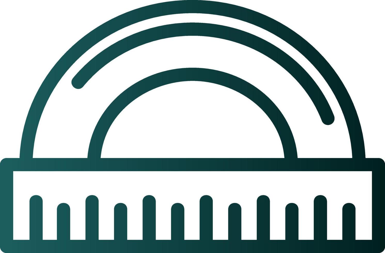 Protractor Vector Icon Design