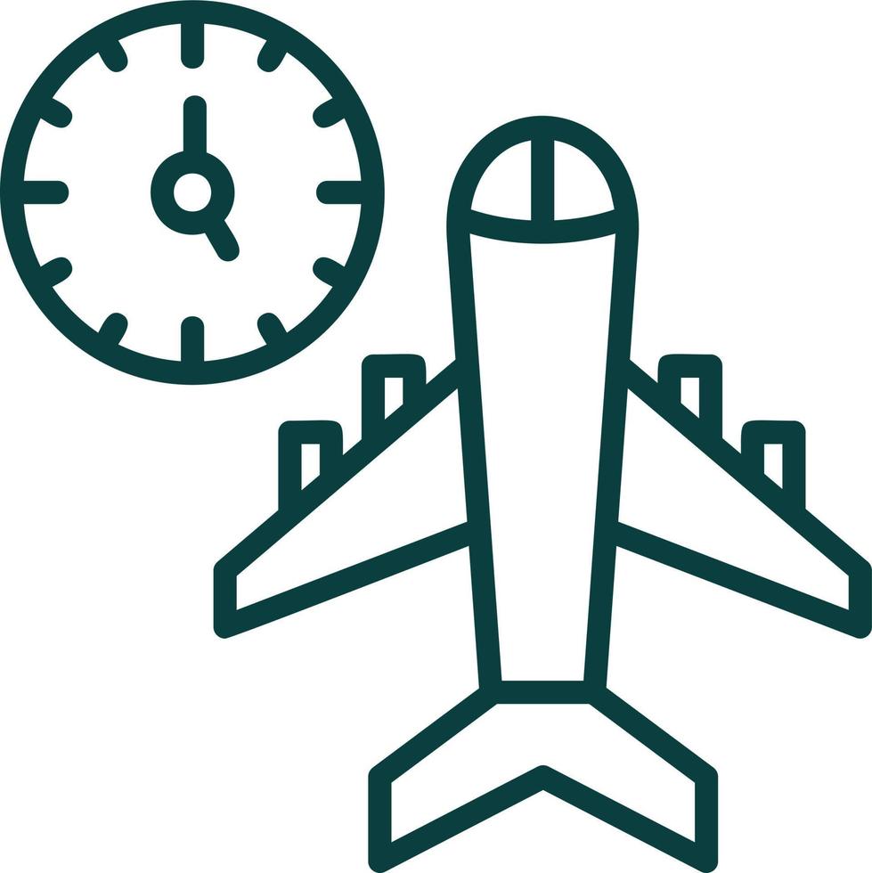 Flight Timings Vector Icon Design