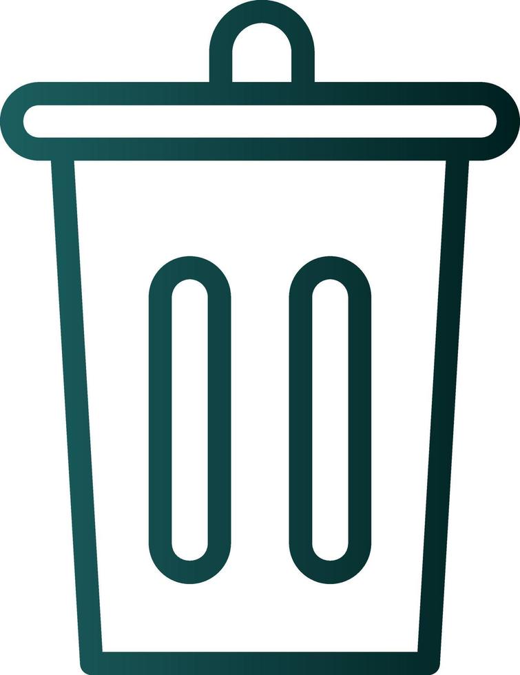 Trash Bin Vector Icon Design