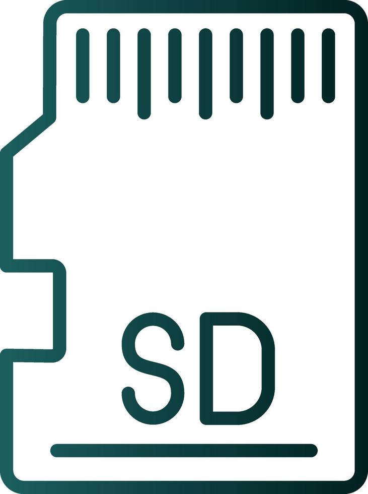 diseño de icono de vector de tarjeta sd