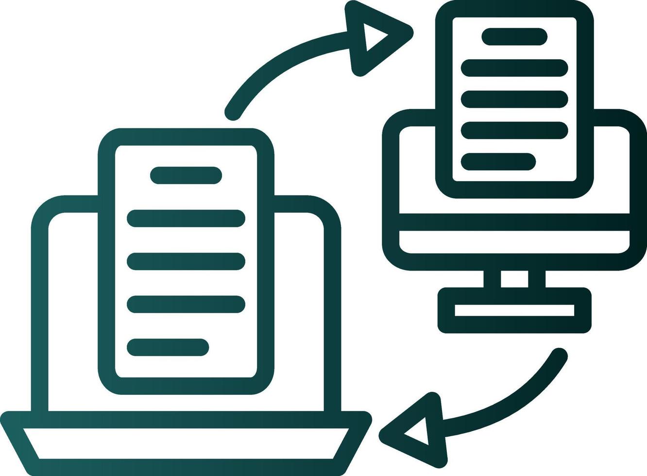 Online Transfer Vector Icon Design