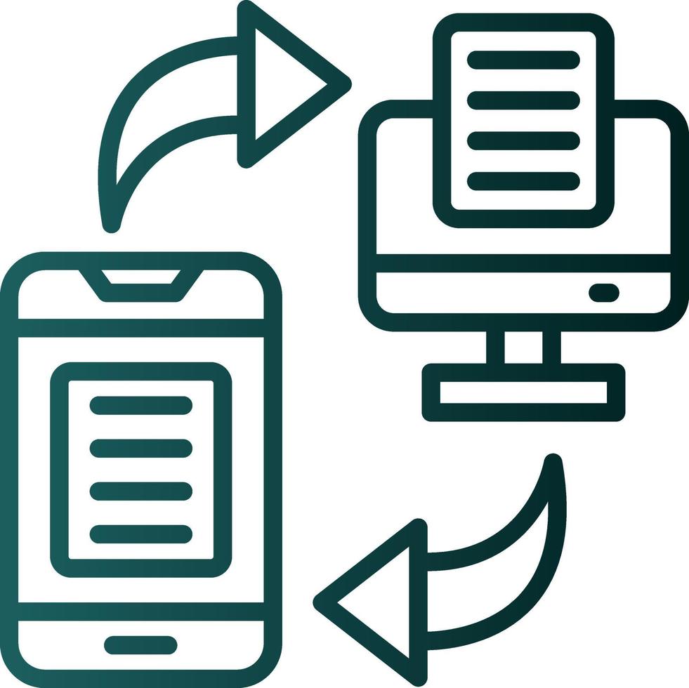 Data Transfer Vector Icon Design
