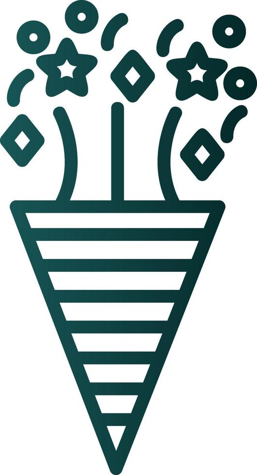 Confetti Vector Icon Design
