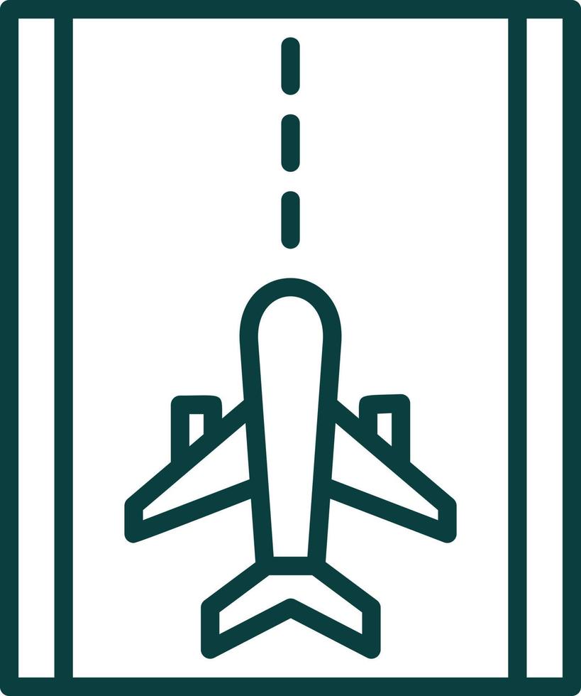 Runway Vector Icon Design
