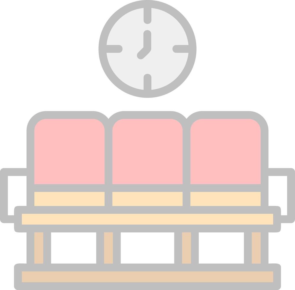 Waiting Area Vector Icon Design