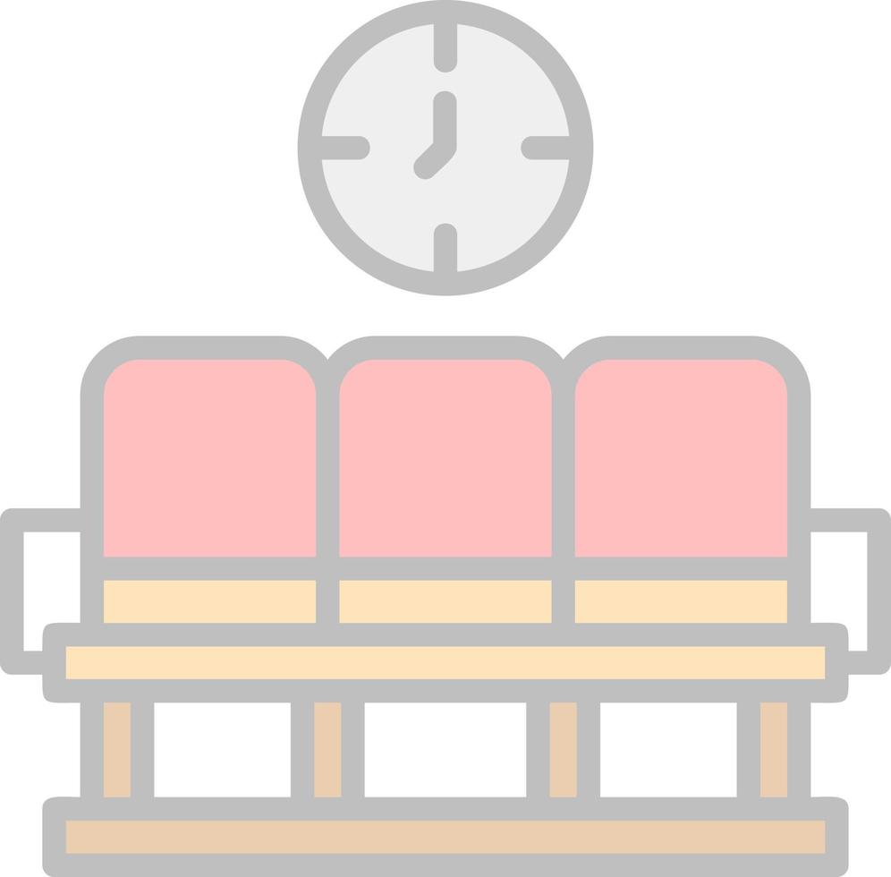 Waiting Area Vector Icon Design