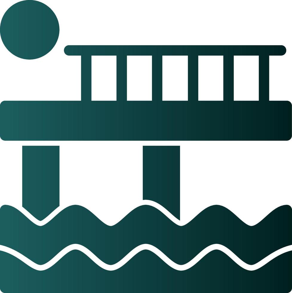 Pier Vector Icon Design