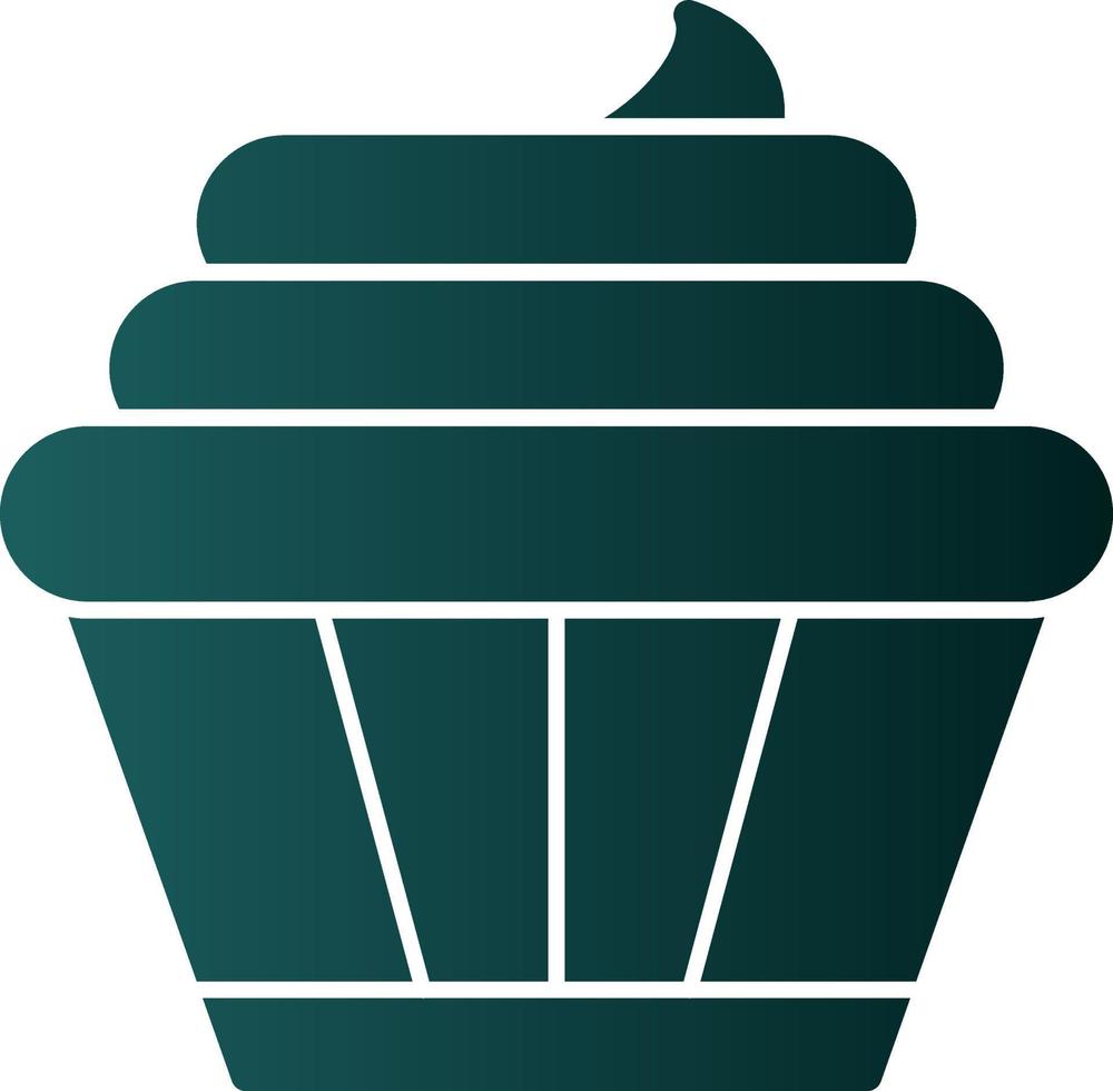 diseño de icono de vector de cupcakes