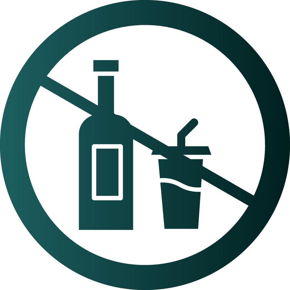 No Drink Vector Icon Design