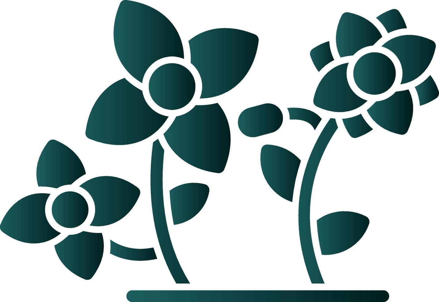 diseño de icono de vector de flores