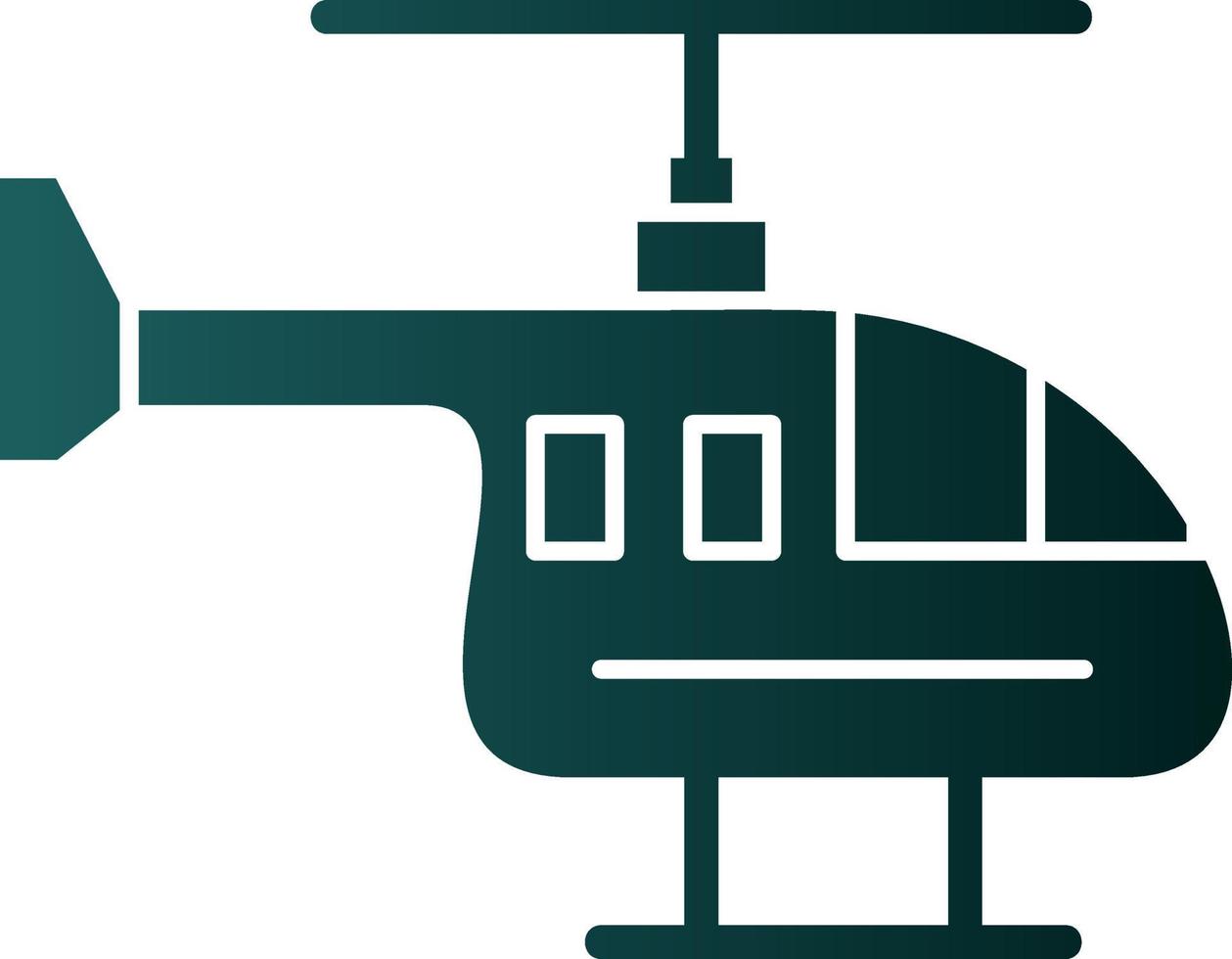 Helicopter Vector Icon Design