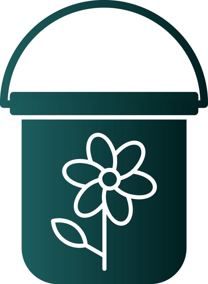 Bucket Vector Icon Design