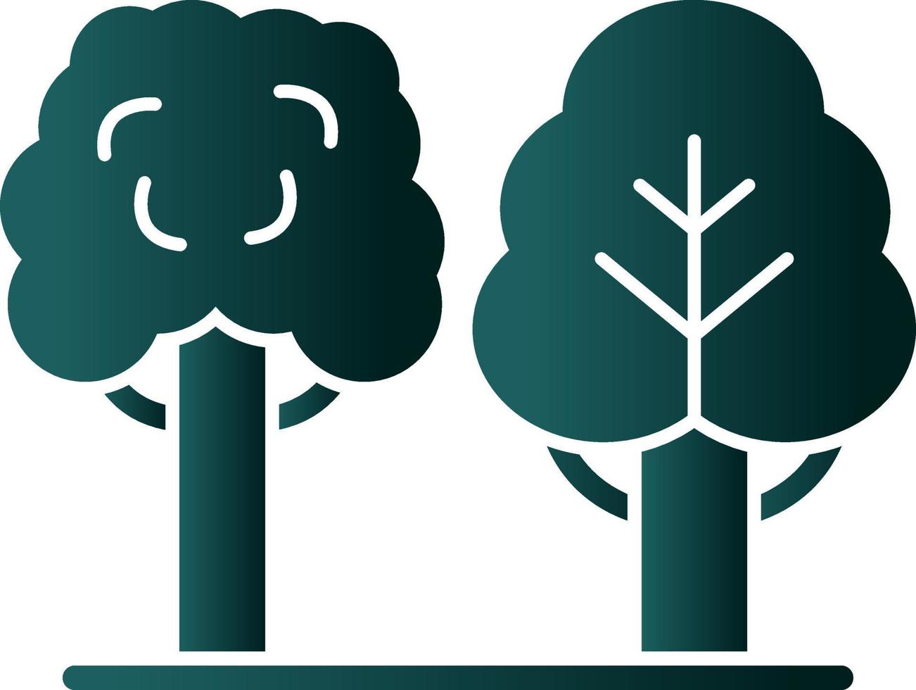 Trees Vector Icon Design