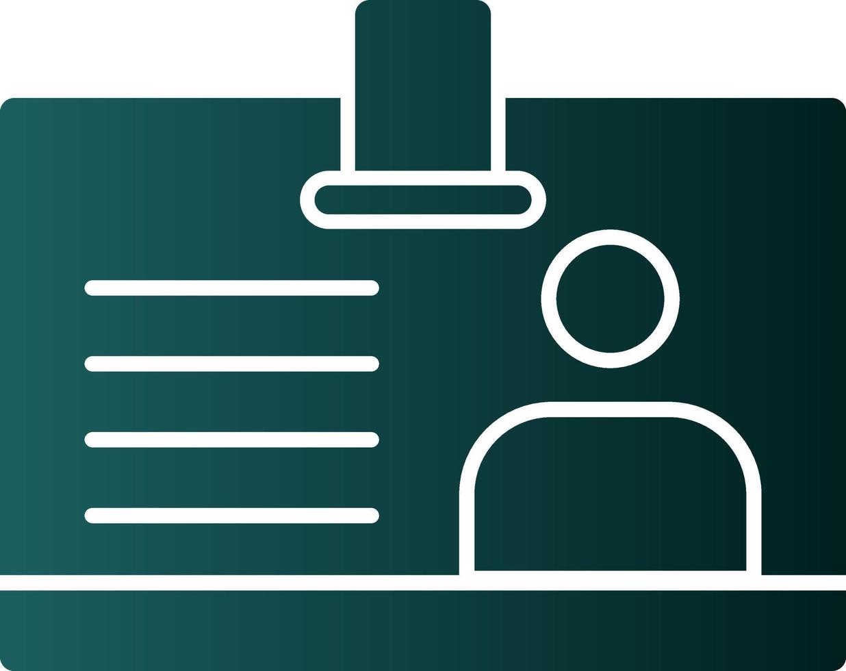 Id Card Vector Icon Design