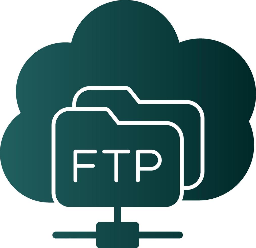 diseño de icono de vector ftp