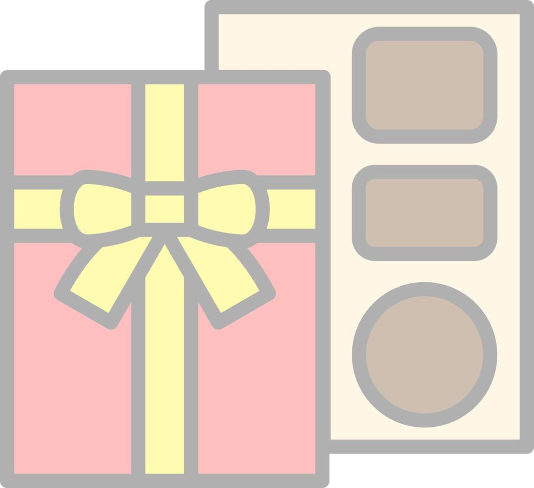 Chocolate Box Vector Icon Design