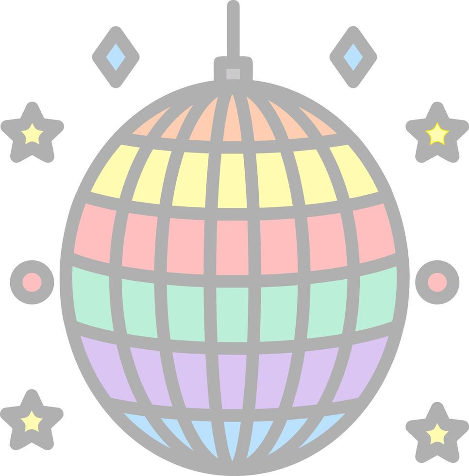 diseño de icono de vector de bola de discoteca