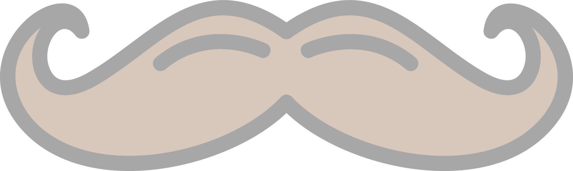 Moustache Vector Icon Design