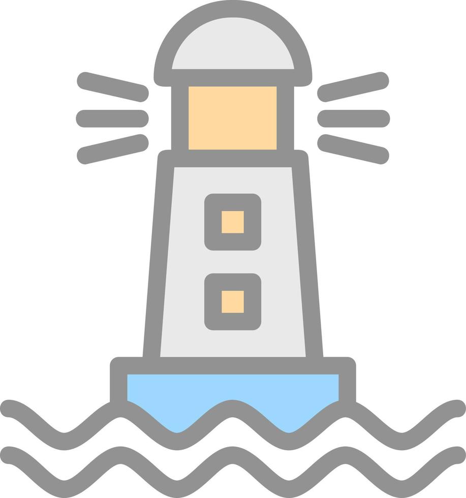 Lighthouse Vector Icon Design