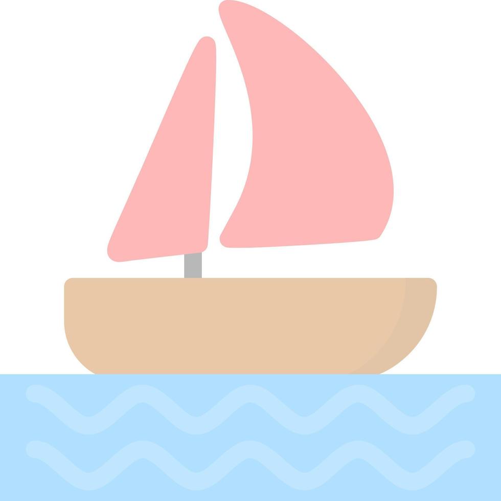 Sailboat Vector Icon Design