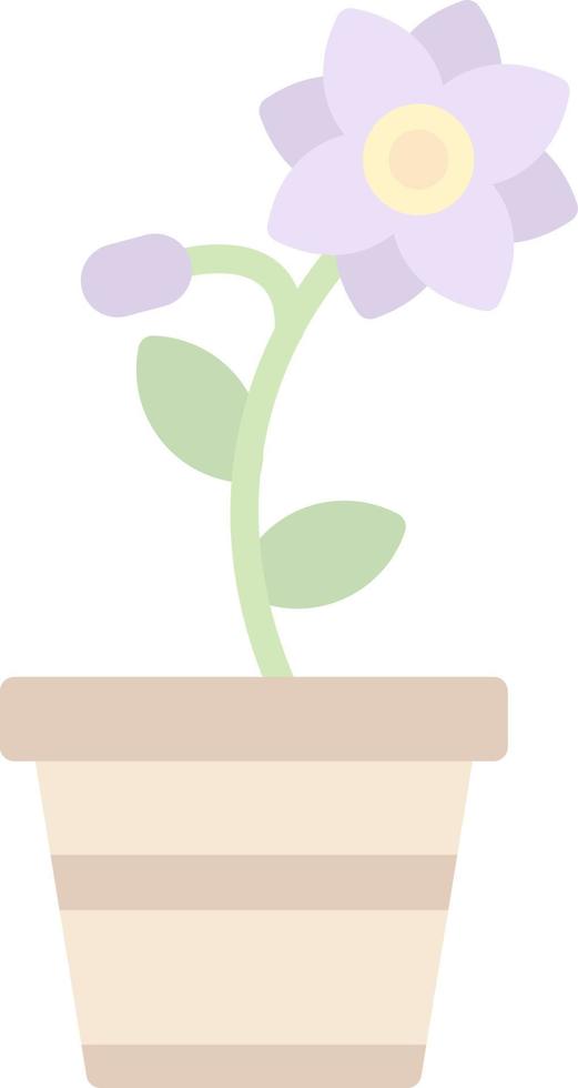 Flower Pot Vector Icon Design