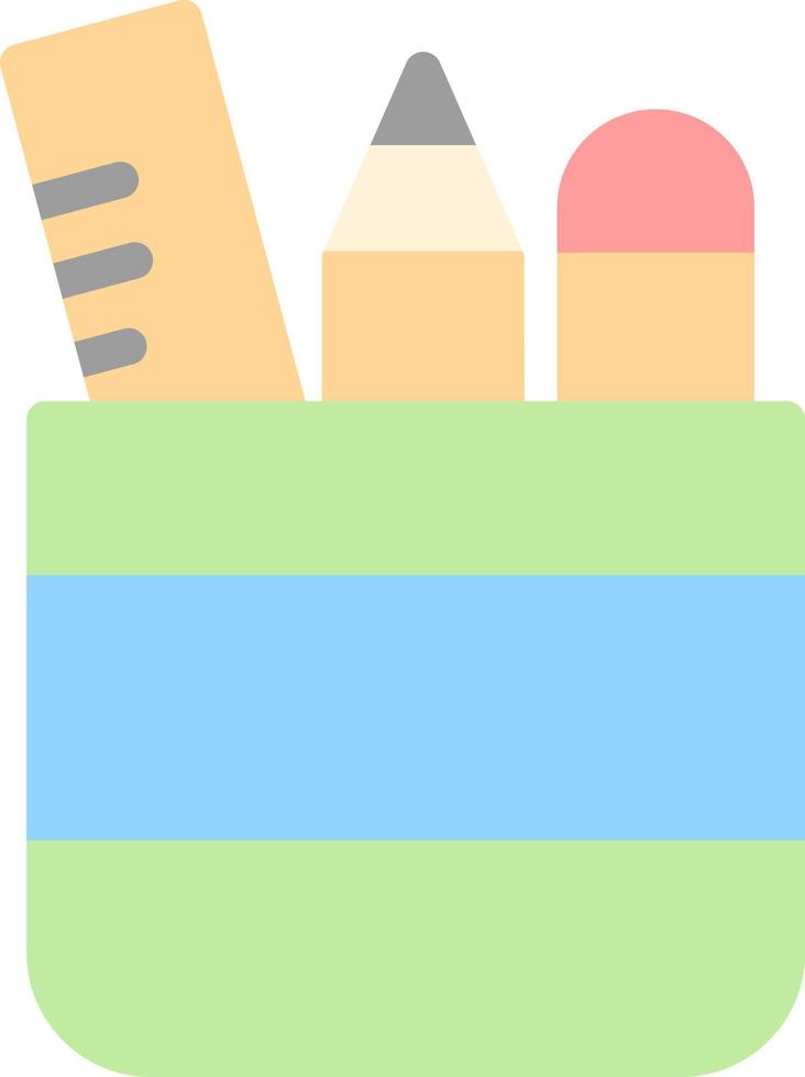 Pencil Case Vector Icon Design