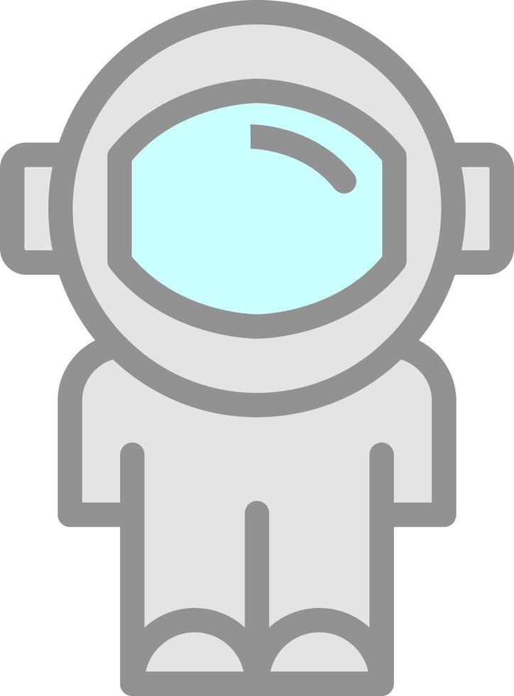 diseño de icono de vector de astronauta