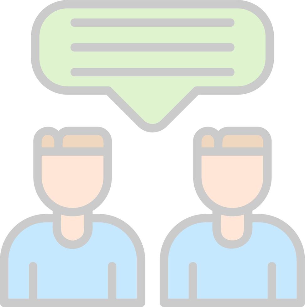 Talk Vector Icon Design