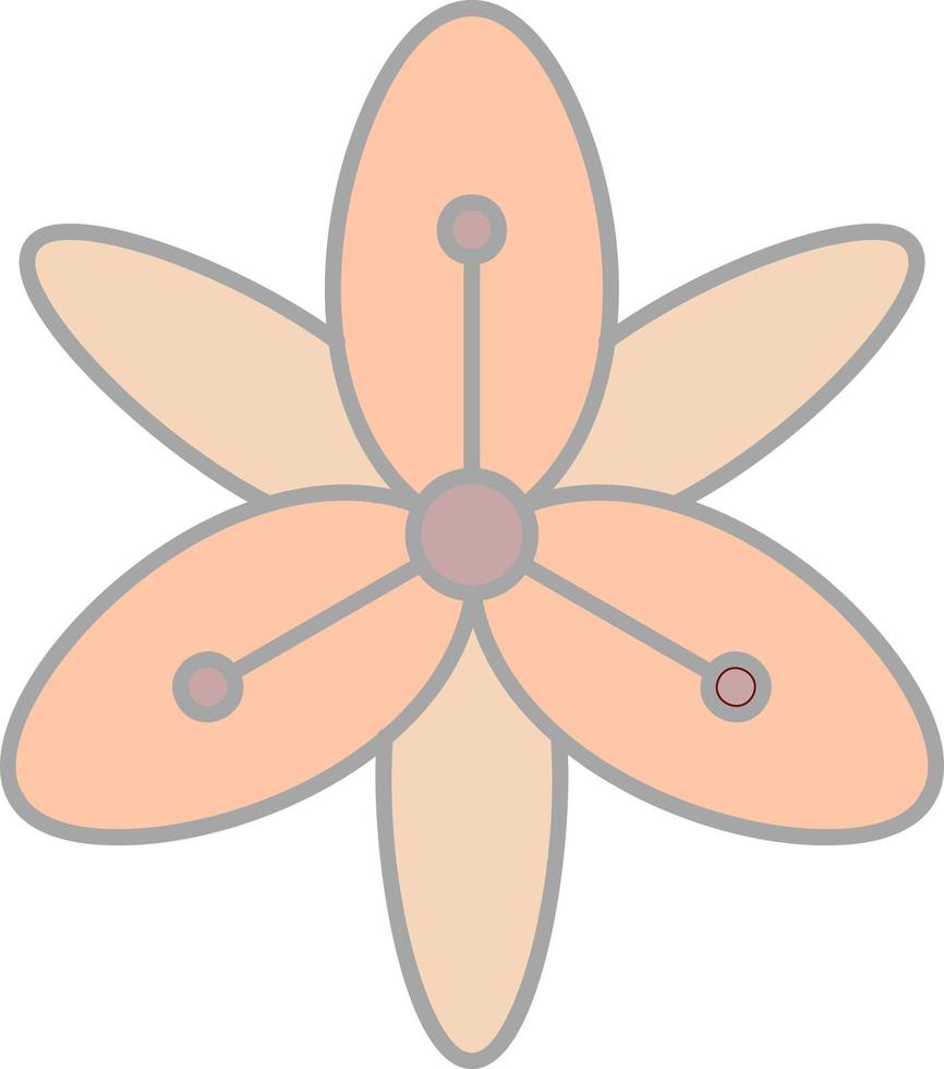 Tiger Lily Vector Icon Design