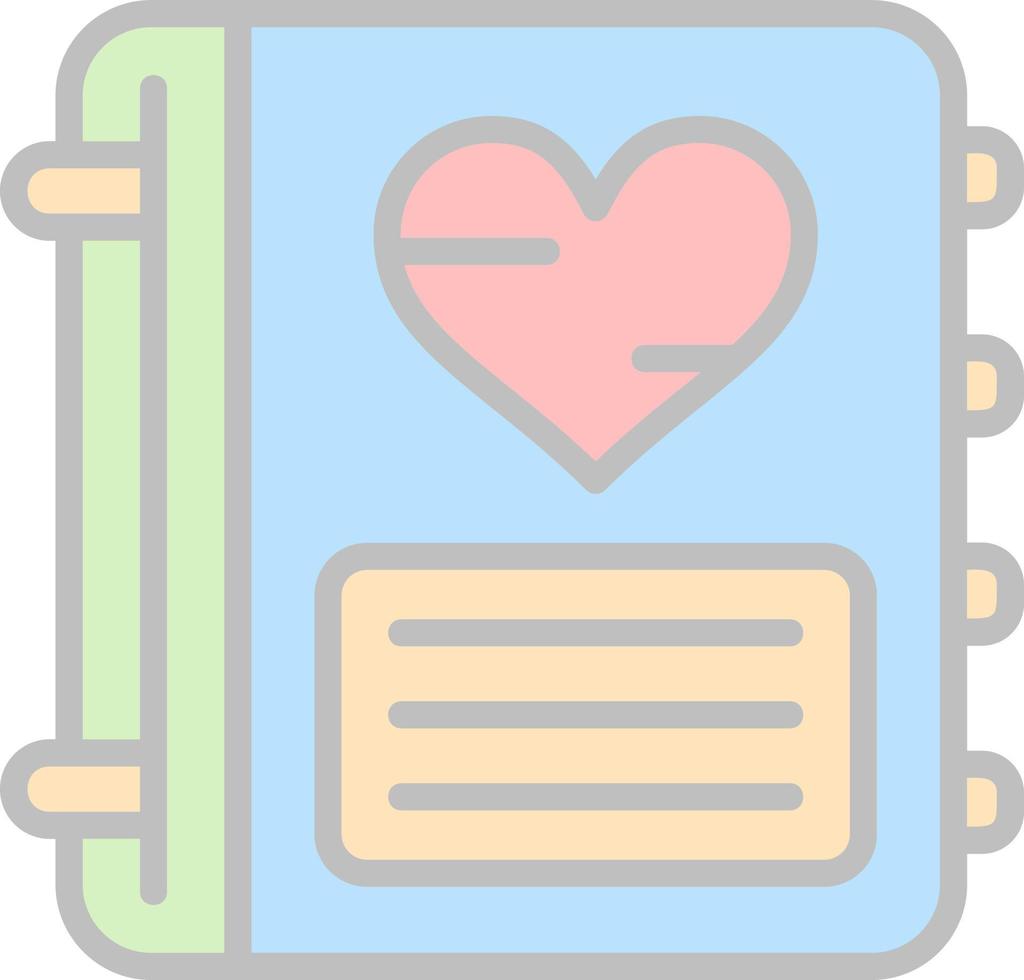 Diary Vector Icon Design