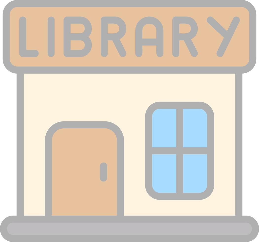 Library Vector Icon Design