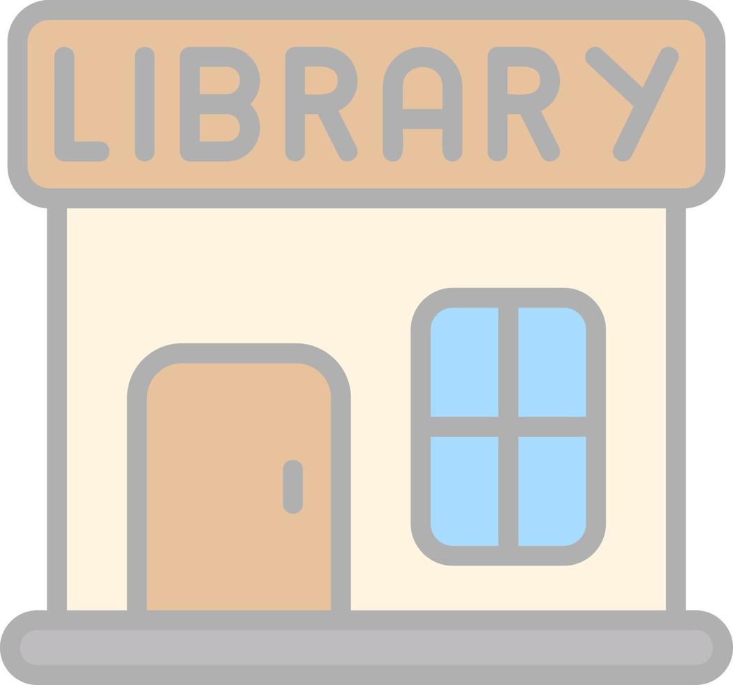 Library Vector Icon Design