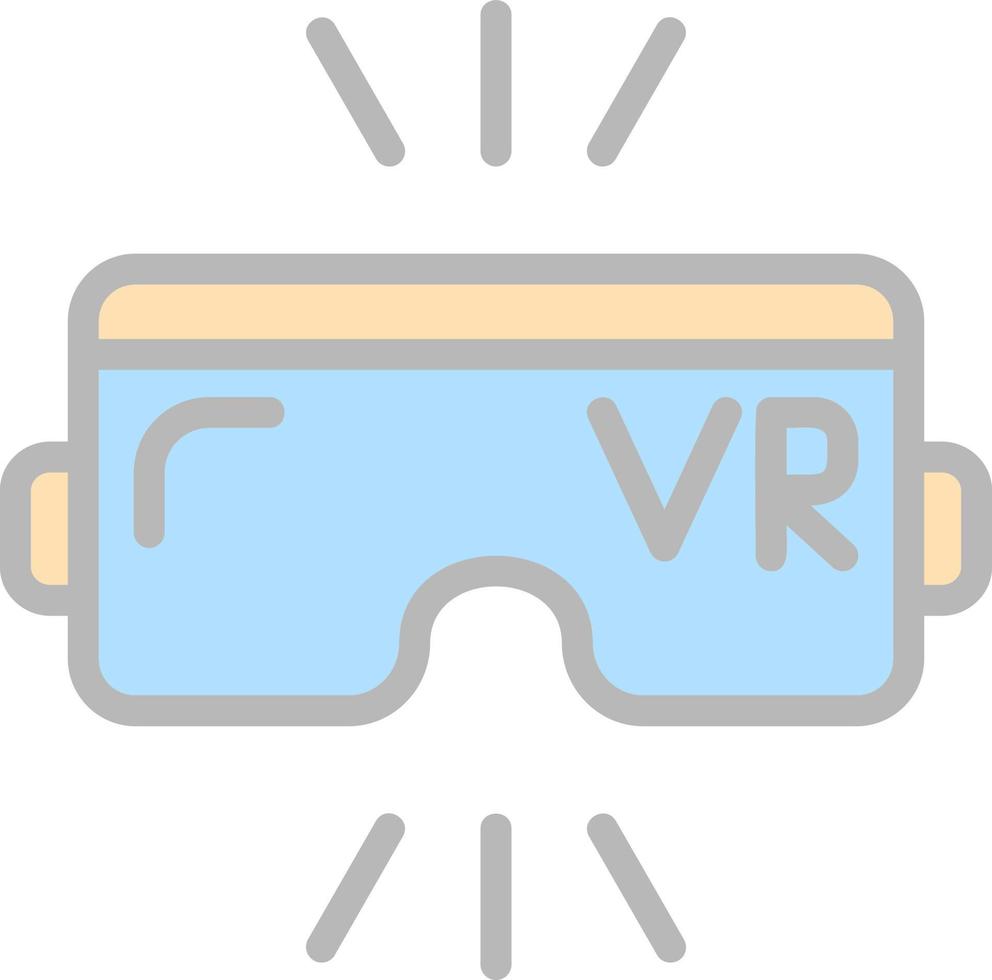 diseño de icono de vector de realidad virtual